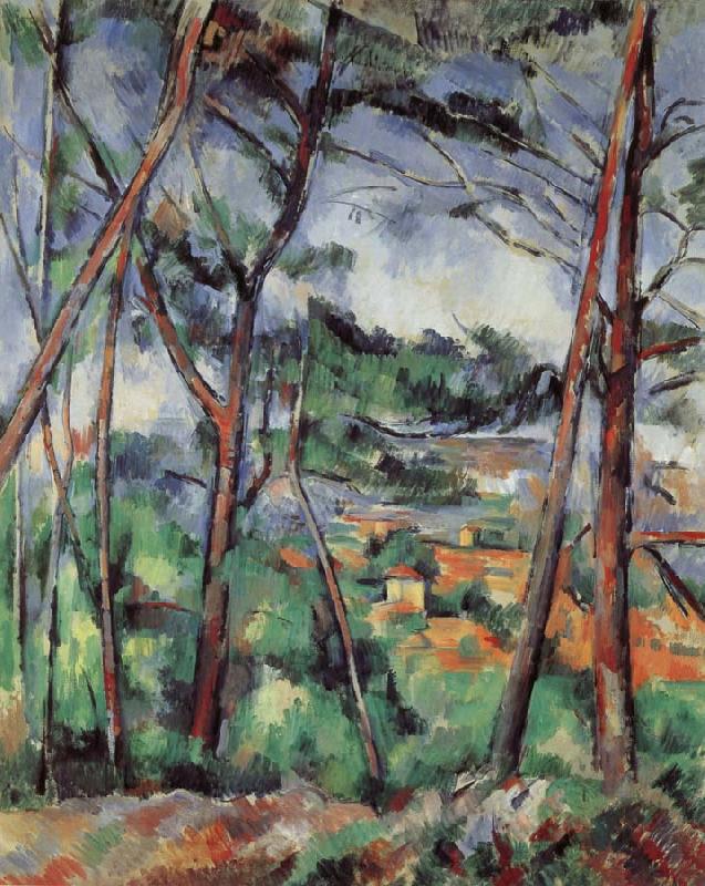 Paul Cezanne Lanscape near Aix-the Plain of the arc river oil painting image